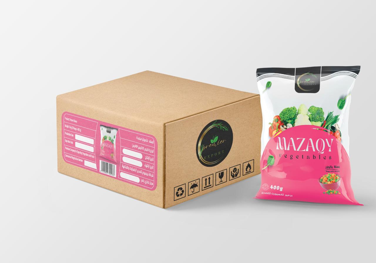 Peas with carrots cartoon